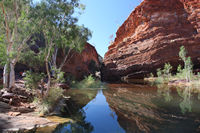 _but these days there's a tranquil swimming hole